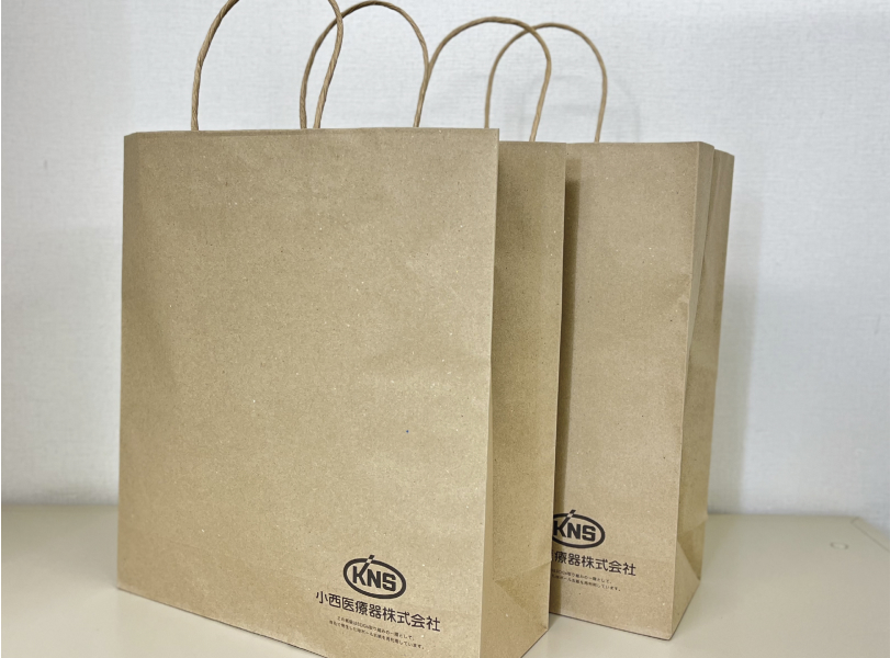 Paper bags made from recycled cardboard